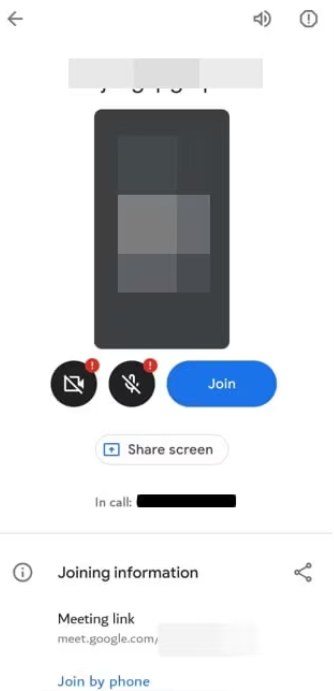 Record Google Meet on iPhone