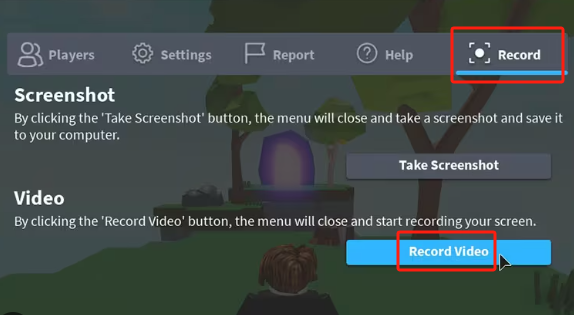 Roblox ingebouwde recorder