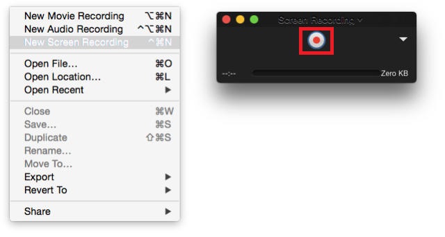 Pausar a gravação de tela do QuickTime no Mac