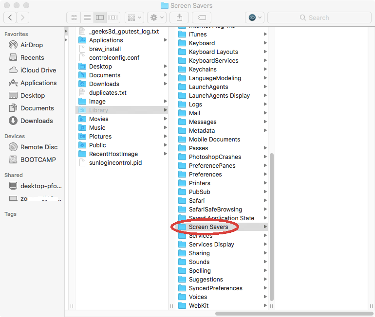 Delete Screen Savers to Delete Other from Mac