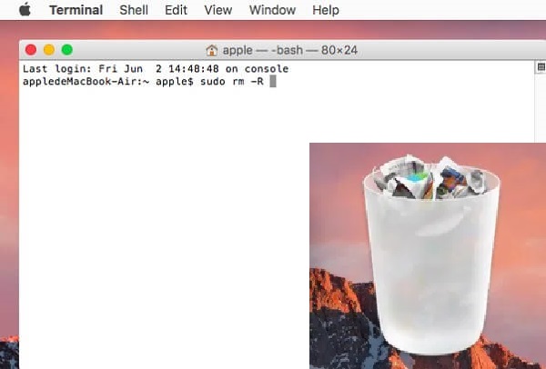 Force Empty Trash Using Terminal