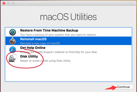 Repair the Disk Using the Disk Utility