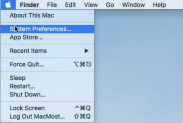 Click on the System Preferences