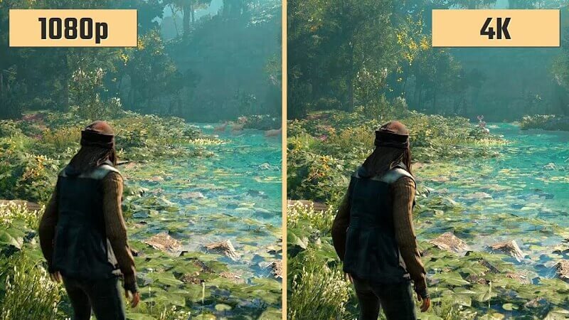 Comparação de resolução: 1080P VS 4K