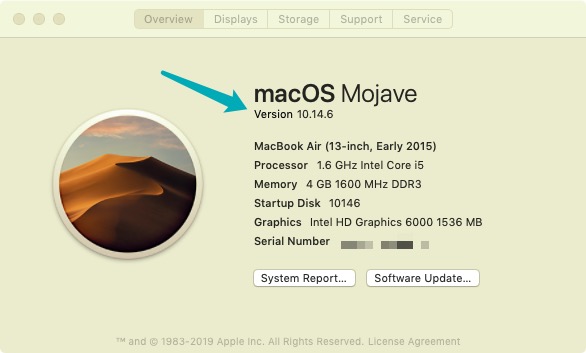 Check Mac's System Version before Installing Wine