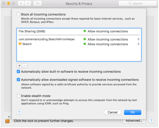 Advanced Settings Configuration