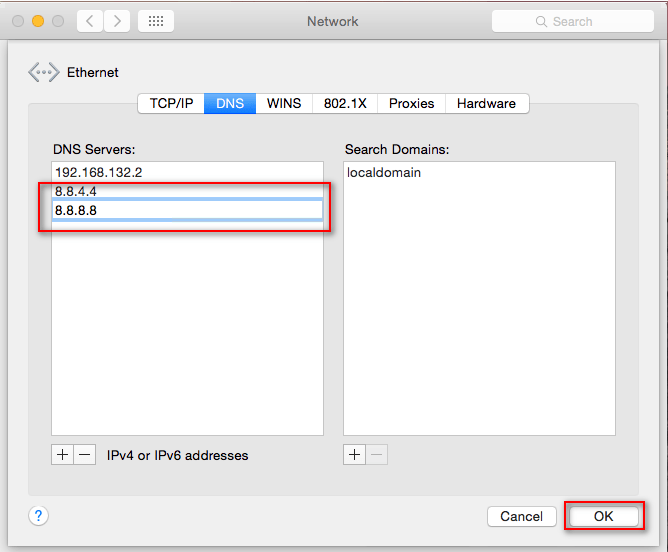 تغيير إعداد DNS