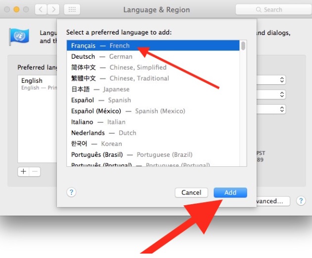 Select and Change Language on Mac