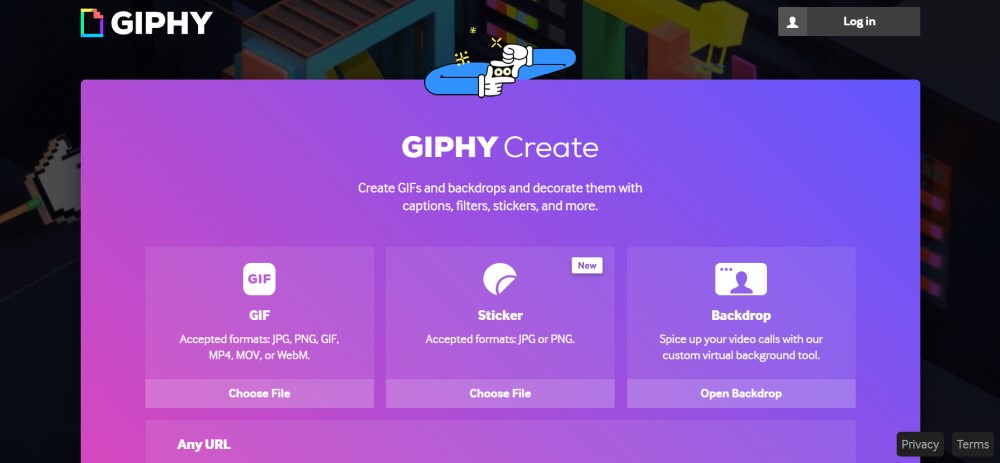 Pobieraj i zapisuj GIF-y na komputerze Mac Online na GIPHY