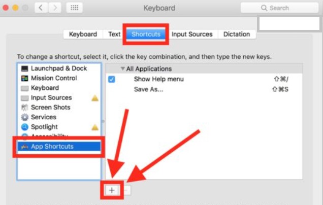 Create Shortcut on Mac Using Keyboard Shortcuts