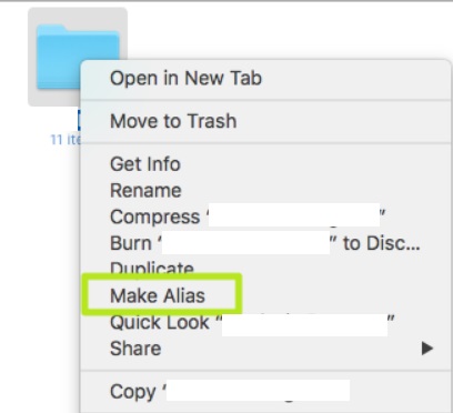 Create Shortcut on Mac on Desktop