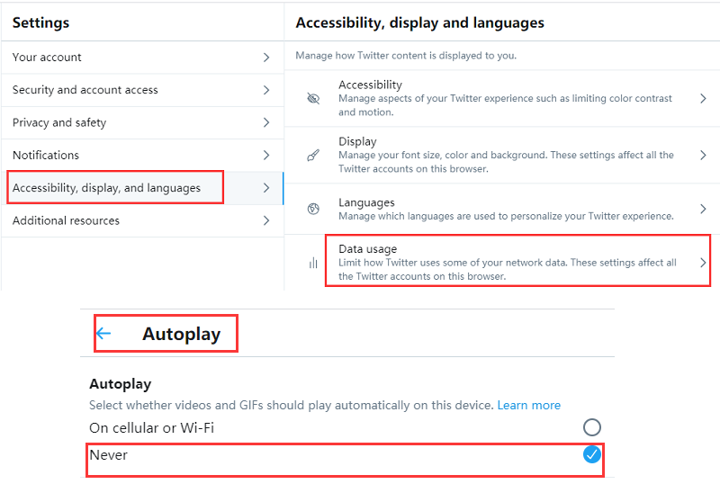 Stop Video Autoplay on Twitter