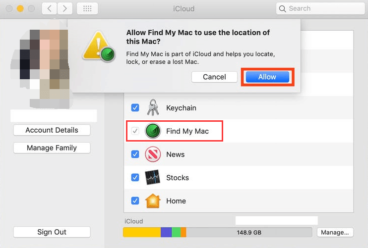 Korzystanie z funkcji Znajdź mój iPhone na komputerze Mac