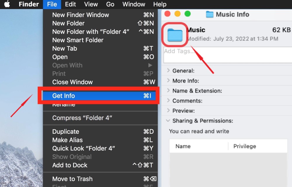 Łatwo zmień kolor folderu na komputerze Mac