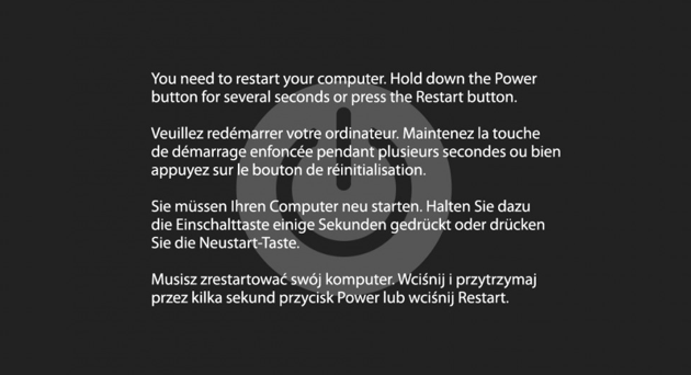 Kernel Panic на Mac