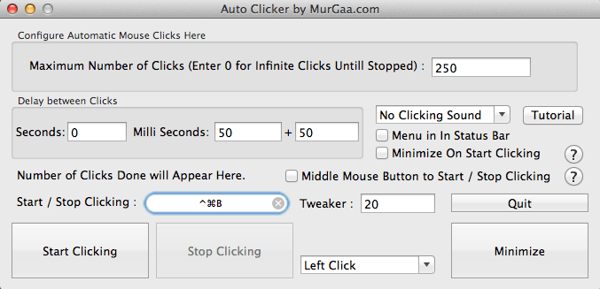 MurGaa’s Auto Clicker for Mac