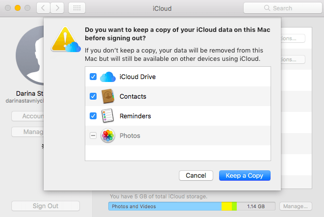 iCloud-account van Mac verwijderen