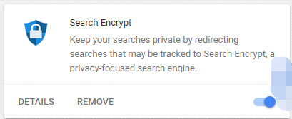 Verwijder Search Encrypt