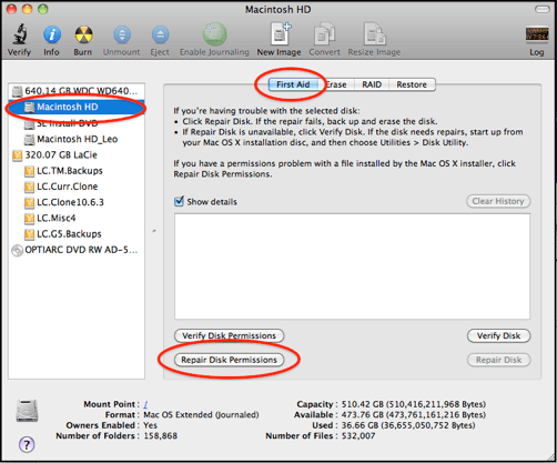  Fix Broken Disk Permissions