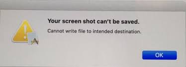 لقطة شاشة على نظام Mac لا يعمل