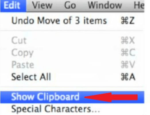  Select Show Clipboard to View and Manage the Clipboard History