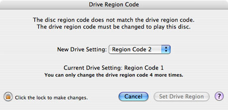 On A Mac Computer To Unlock DVD Drive Region