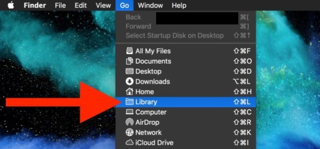 在 Mac 上使用 Finder 显示库文件夹