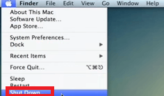 Wyłącz komputer Mac, aby naprawić niedziałający wyświetlacz Thunderbolt
