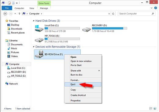 Unmount the ISO File