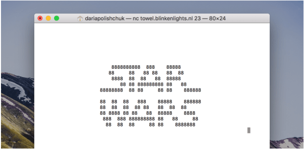 Watch the Star Wars Movie on Terminal Application