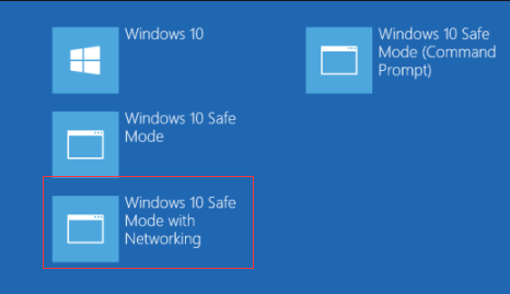 Windows 10 Safe Mode with Networking