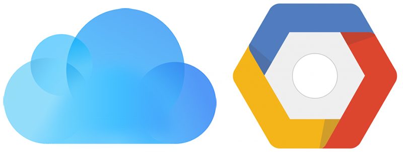 Google 또는 iCloud 선택