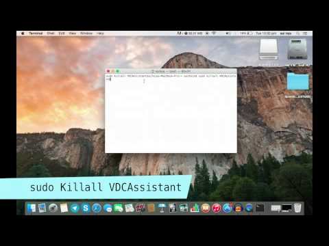 مفتاح في Sudo Killall VDCssistant لإصلاح Mac Webcam لا تعمل
