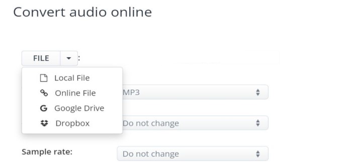 تحويل OPUS إلى MP3 عبر الإنترنت