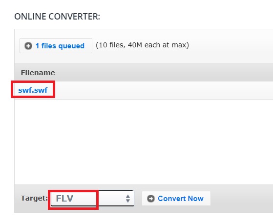 Convert SWF to FLV with Online Tools