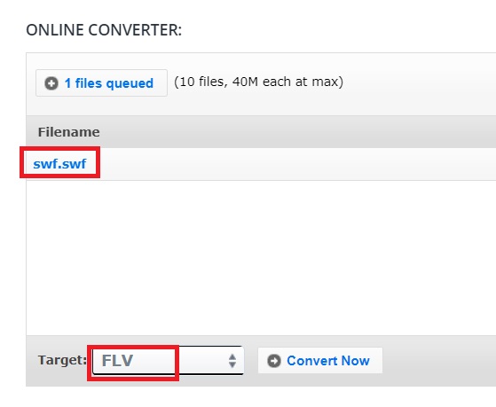 Converteer SWF naar FLV met online tools