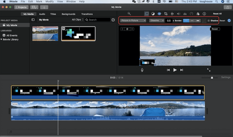 Adicionar marca d'água ao vídeo com o iMovie