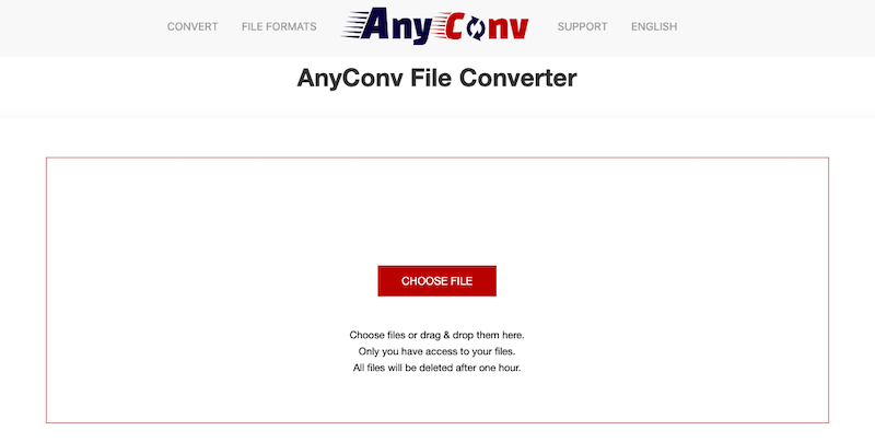 قم بتحويل MP4 إلى AMV عبر الإنترنت عبر AnyConv.com