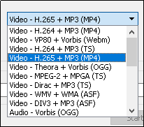 Преобразование DAT в MP4 в VLC Media Player