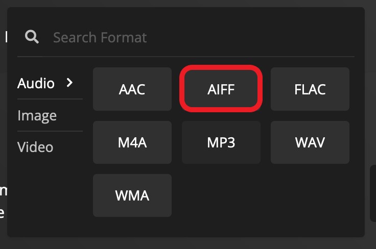 Converteer M4A gratis naar AIFF