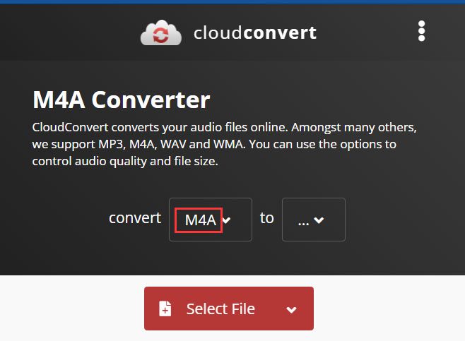 Convert M4A to MOV Online Easily