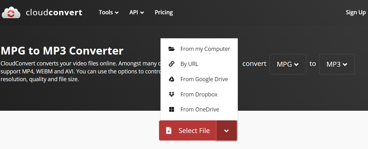 Successfully Convert MPG to MP3 Online