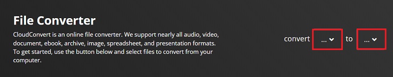 Converteer MPV naar MP3 met behulp van CloudConvert