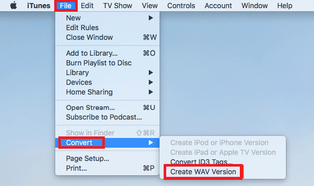 Konwertuj M4A na WAV za pomocą iTunes