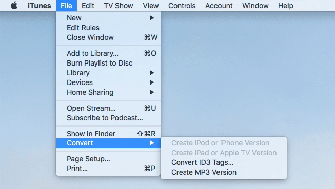 Converta MOV para MP3 no iTunes