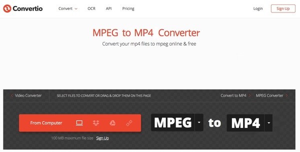 Converteer eenvoudig MPEG naar MP4 online