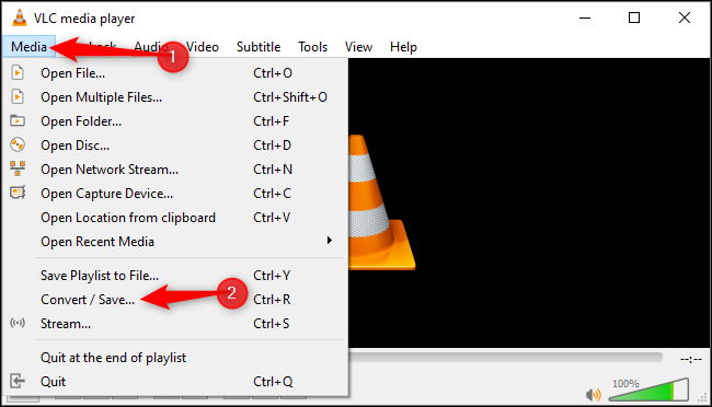 Convert AAC to MP3 on Windows via VLC