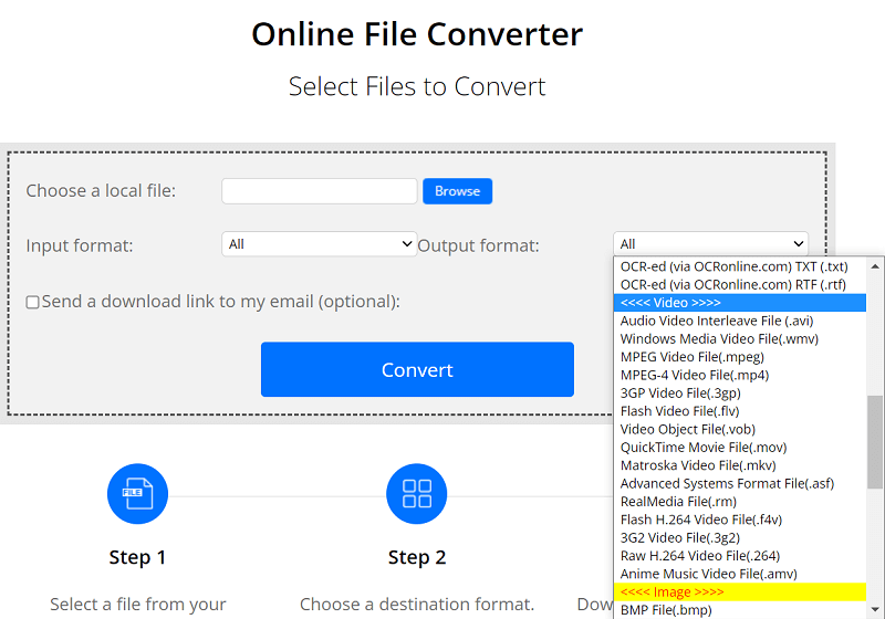 Online MOV naar MPEG-converter