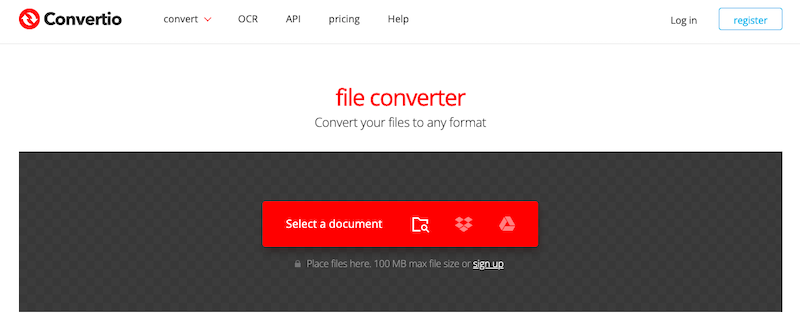 Use Convertio to Convert OGG to AIFF