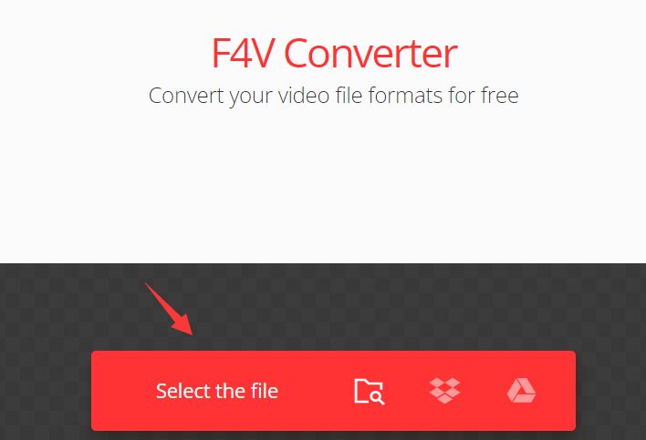 برنامج Convertio Online F4V Converter